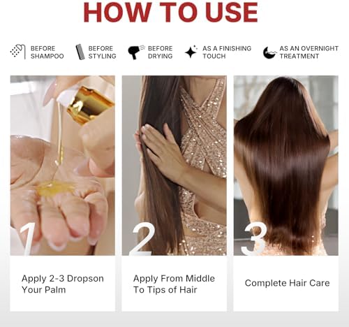 Karseell Moroccan Argan Oil - 100% Pure Cold Pressed Hair Serum for Dry Damaged Hair (50ml)