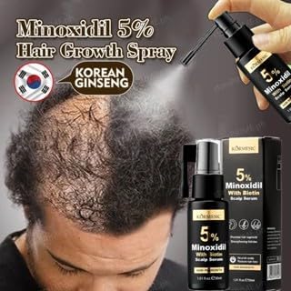 Kormesic Hair Growth Serum with Minoxidil & Biotin - Scalp Treatment for Hair Loss (30ml)