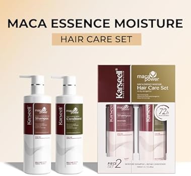 Karseell Collagen Shampoo & Conditioner Set - Deep Repair Treatment for Dry Damaged Hair (500ml Each)